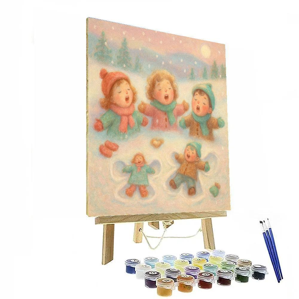 Snow Angel Meadow Choir Number painting