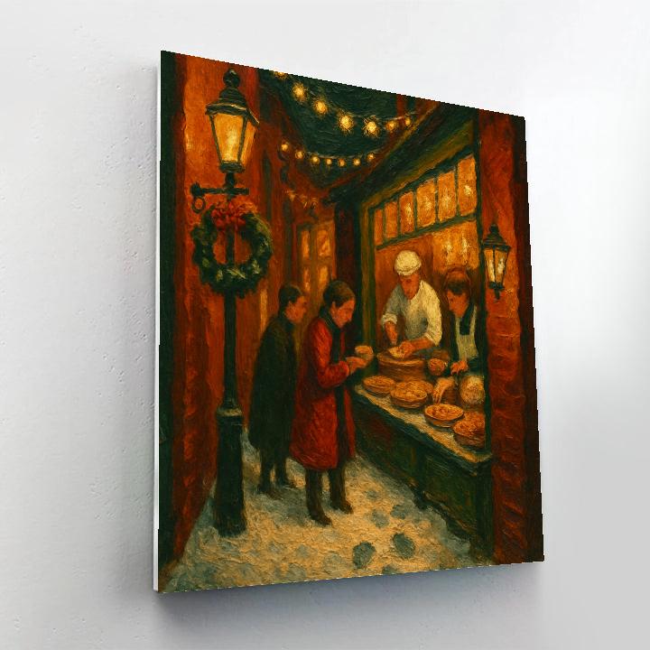 Frosted Lantern Bakery Alley Paint by numbers kits