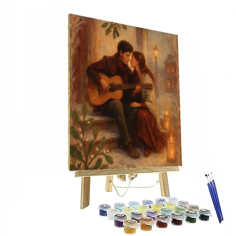Mistletoe Porch Serenade paint by color