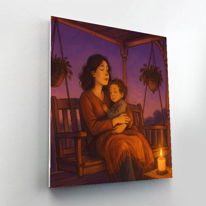 Bedtime Song On Porch Swing Paint by numbers art