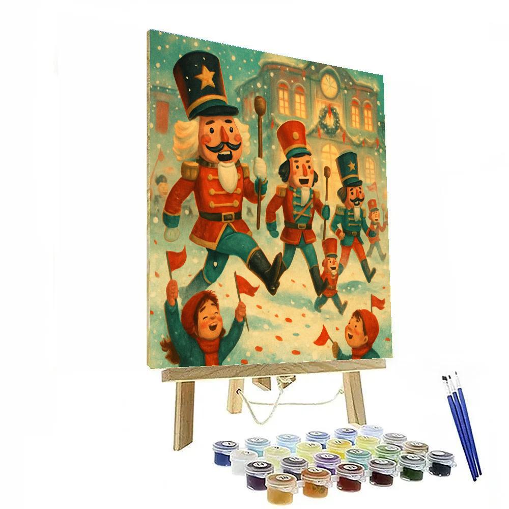Puppet Nutcracker Parade painting number kit