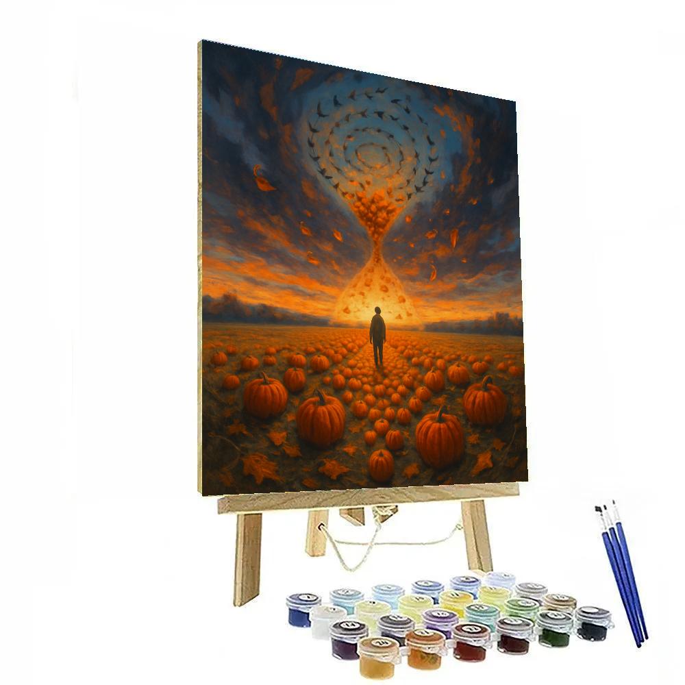 Harvest Hourglass Field Numbered painting kits