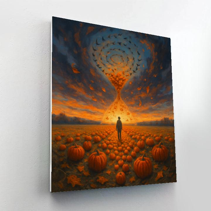 Harvest Hourglass Field Numbered painting kits