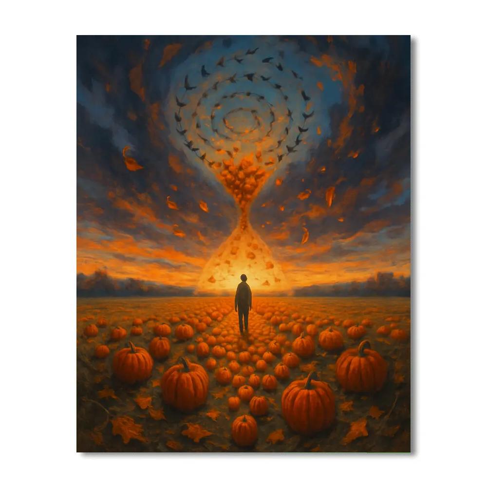 Harvest Hourglass Field Numbered painting kits