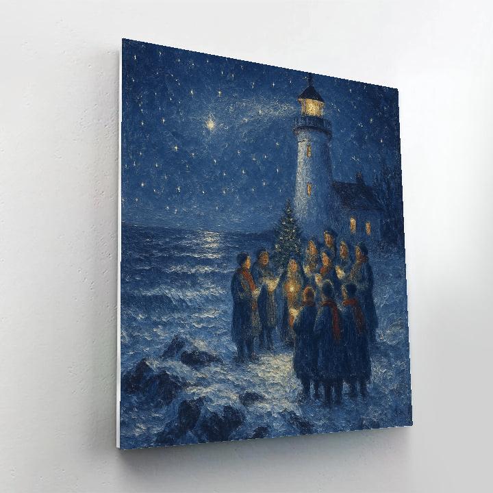 Winter Lighthouse Carol Numbered painting kits