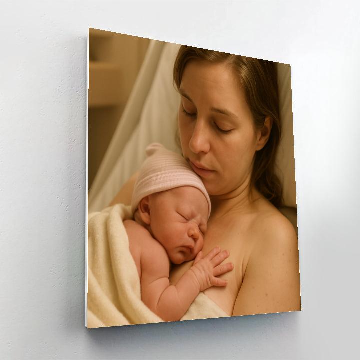 Quiet Hospital Room First Embrace Painting by numbers kit