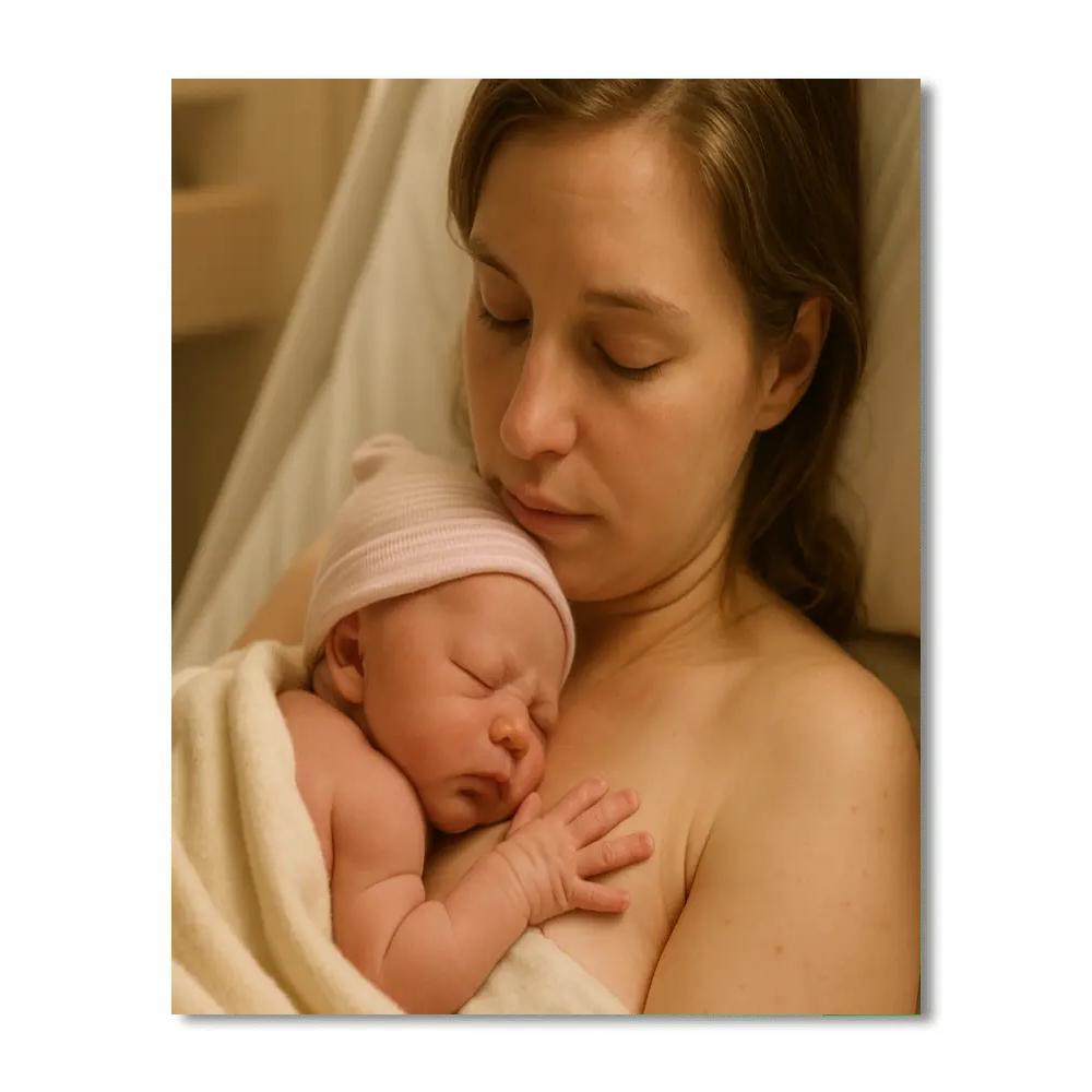 Quiet Hospital Room First Embrace Painting by numbers kit