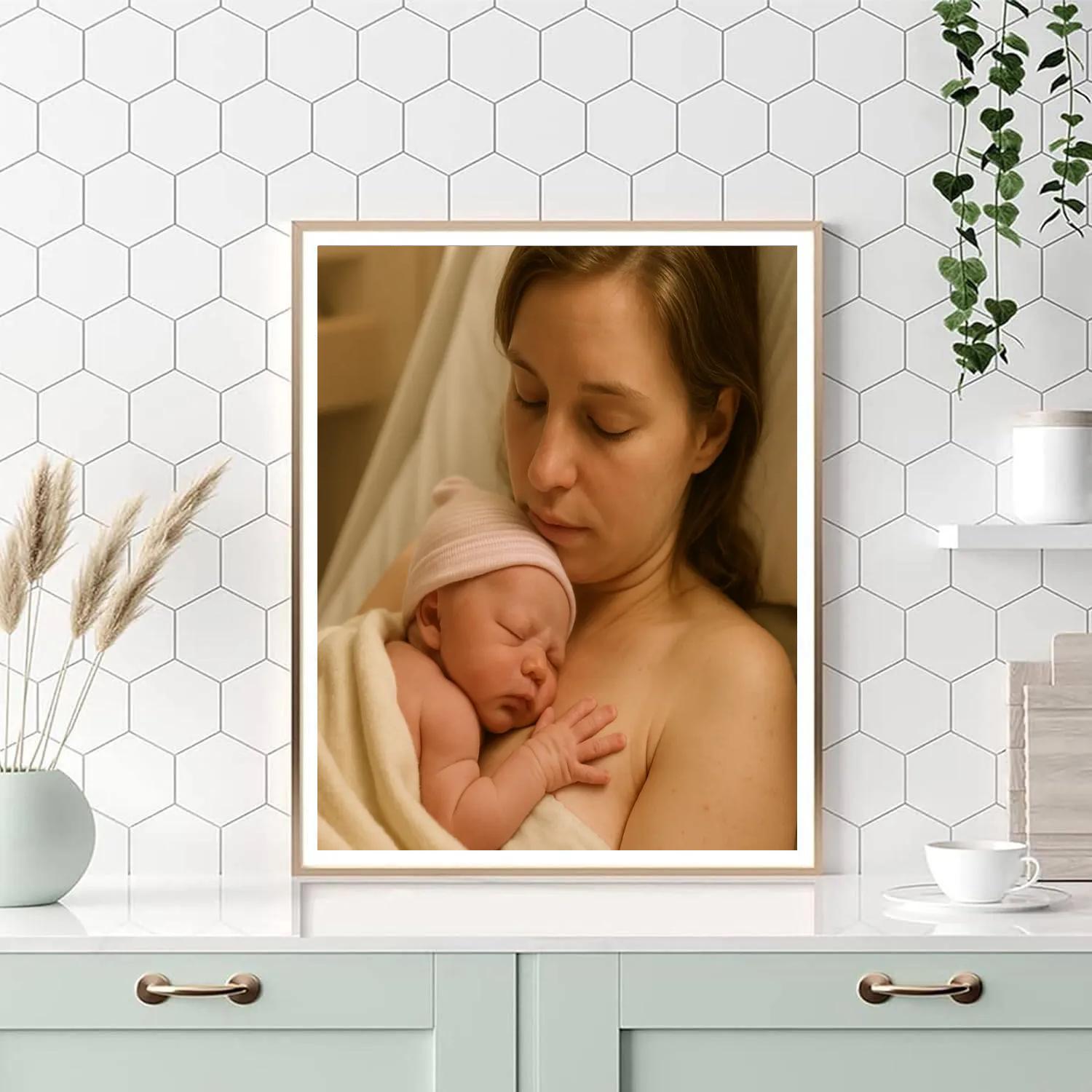 Quiet Hospital Room First Embrace Painting by numbers kit