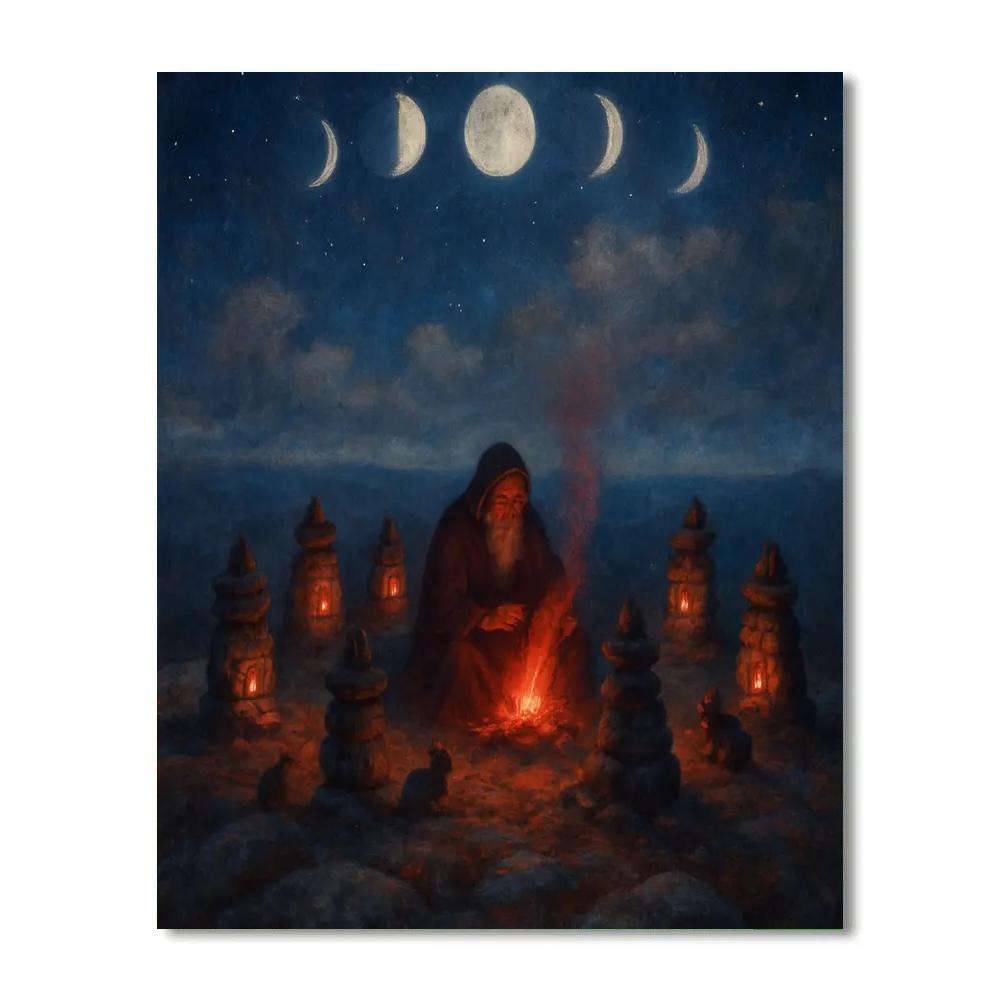 Cairn Of The Moon Keepers painting number kit