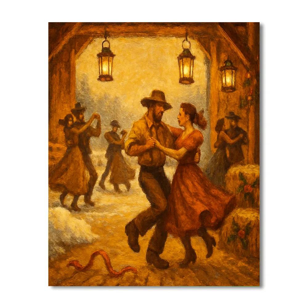 Nocturne Barn Dance Number painting