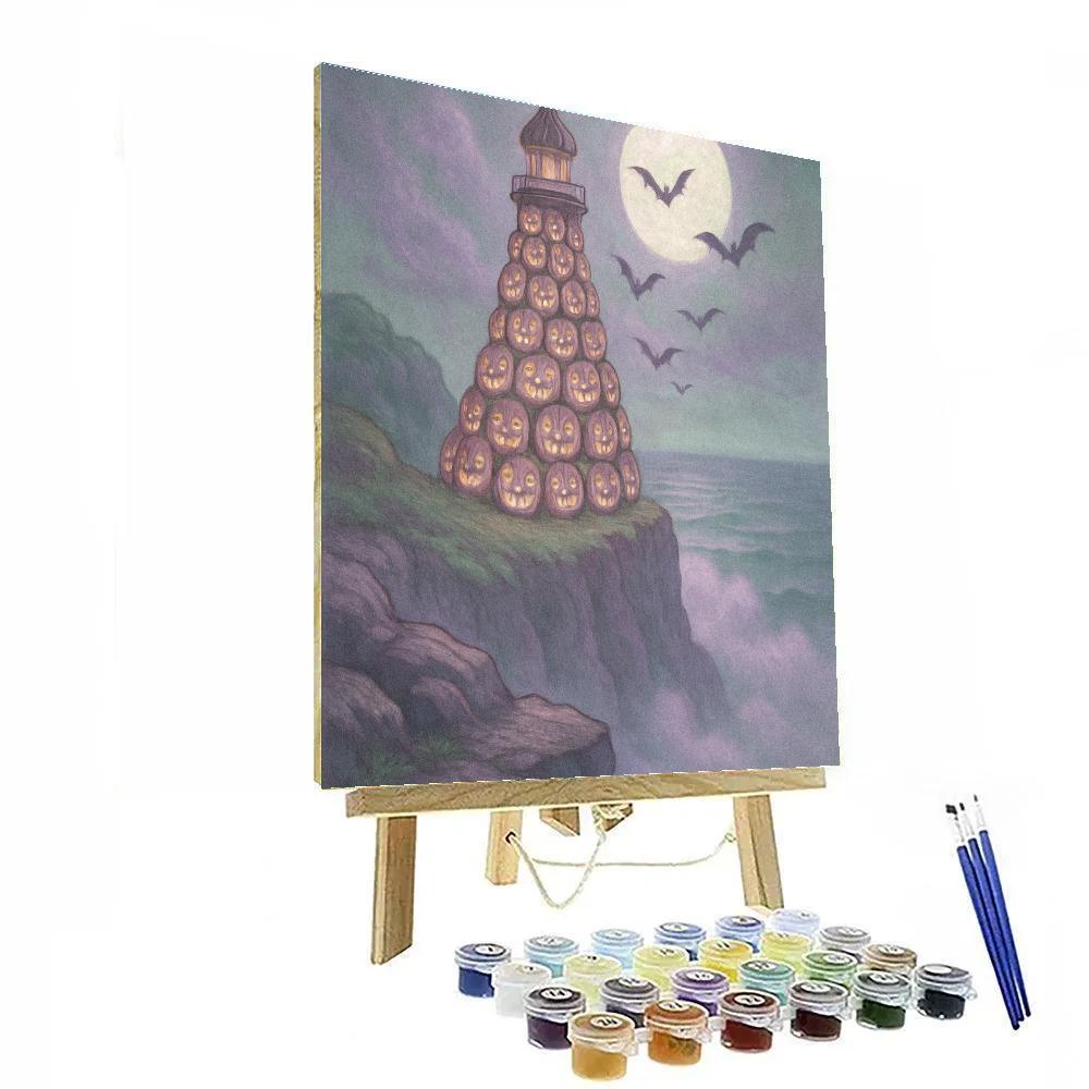 Lighthouse Of The Lost Gourds paint by number