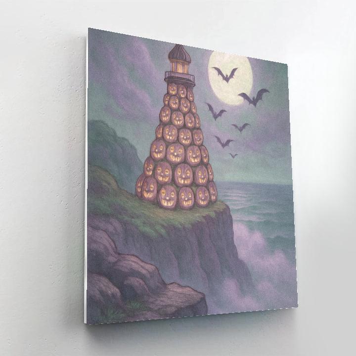 Lighthouse Of The Lost Gourds paint by number