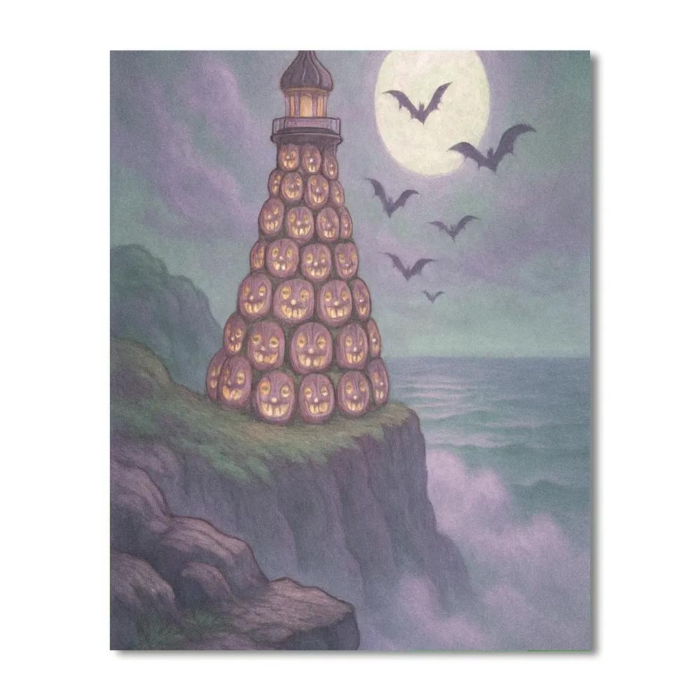 Lighthouse Of The Lost Gourds paint by number
