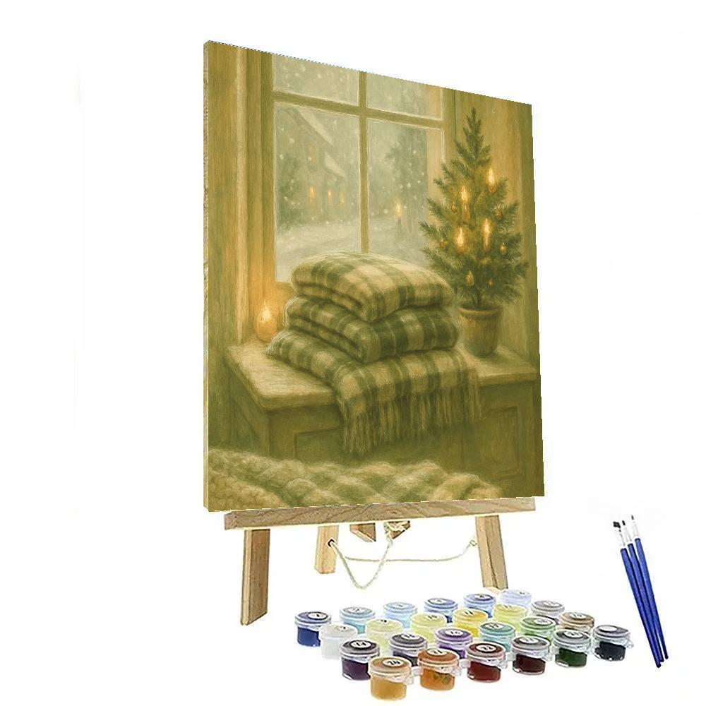 Evergreen Window Bench Numbered painting kits
