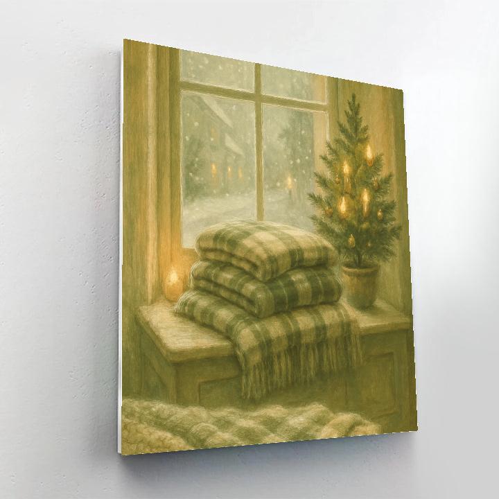 Evergreen Window Bench Numbered painting kits