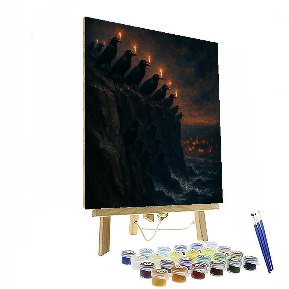 Rookery Of Candle Crows Painting by numbers kit