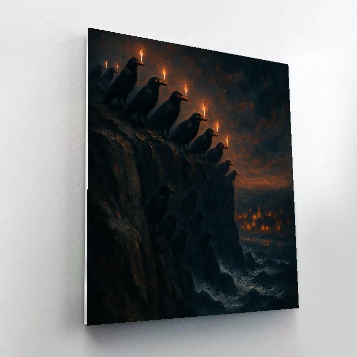 Rookery Of Candle Crows Painting by numbers kit