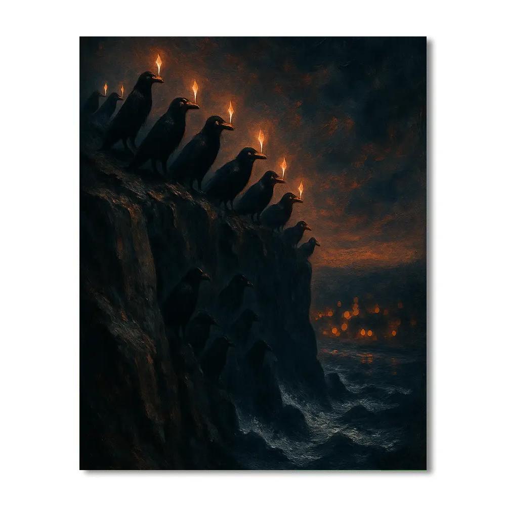 Rookery Of Candle Crows Painting by numbers kit