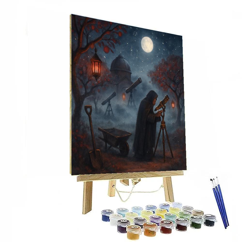 Moon Orchard Observatory Painting by numbers kit