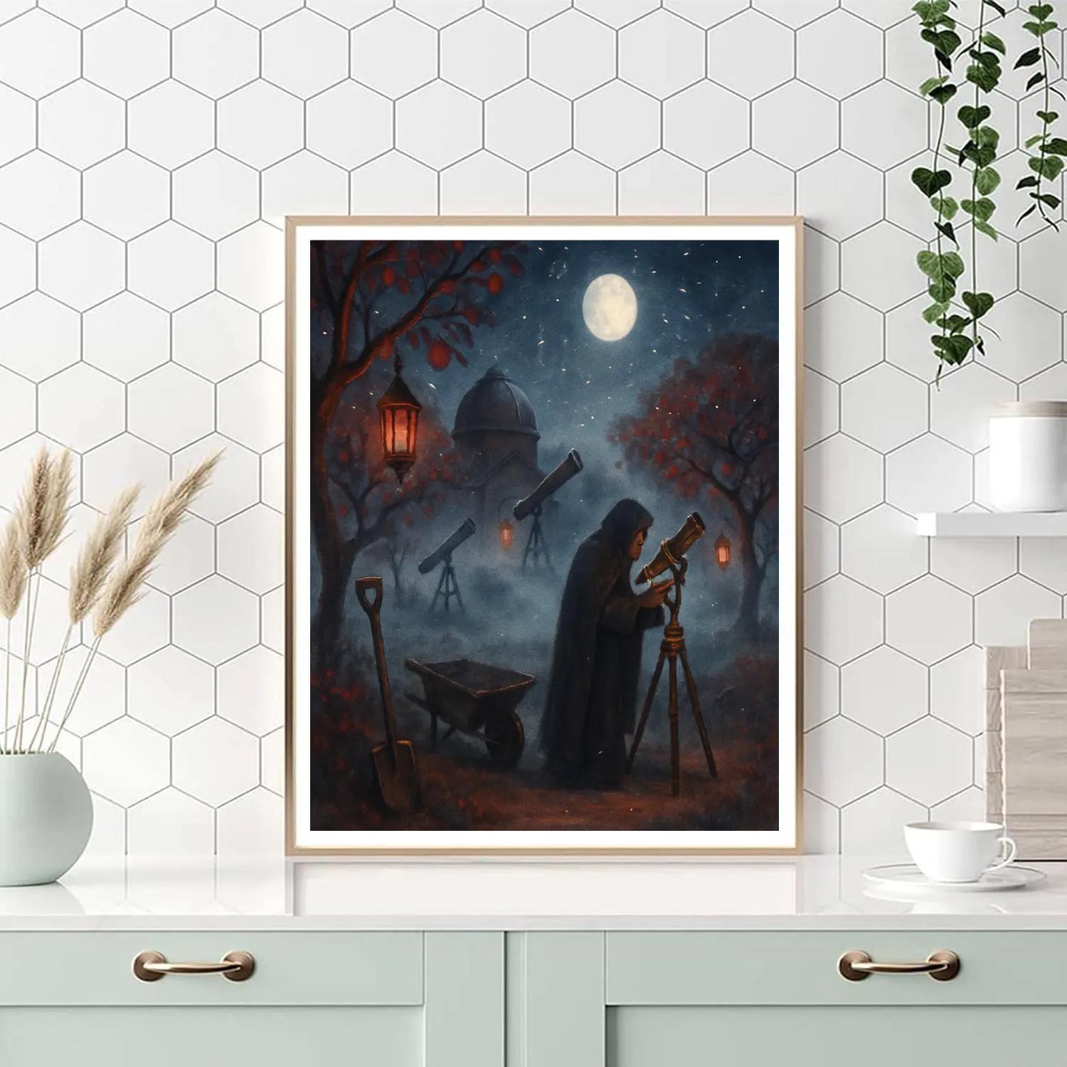 Moon Orchard Observatory Painting by numbers kit