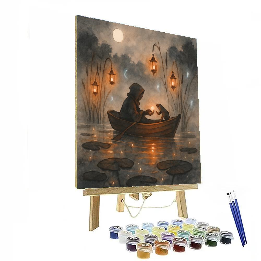 Lantern Bog And The Little Boat Paint by numbers kits