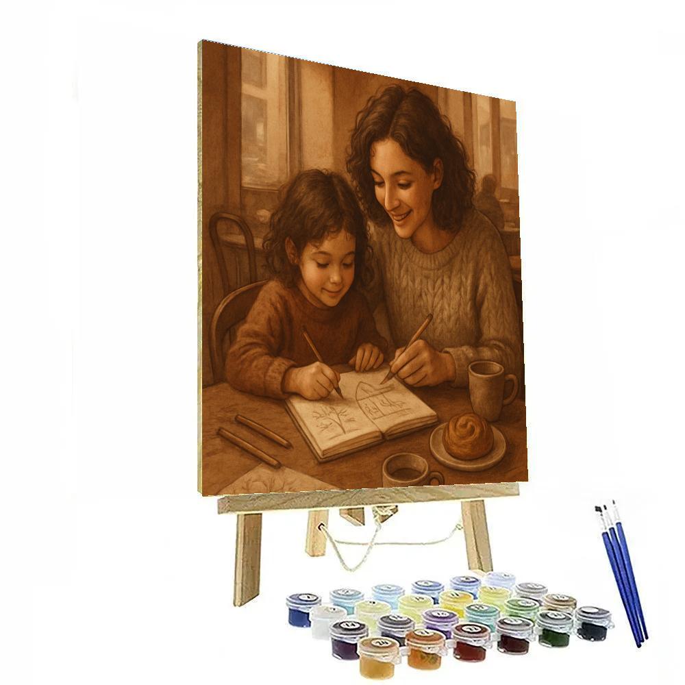 Shared Sketchbook In Coffee Shop Light paint by number