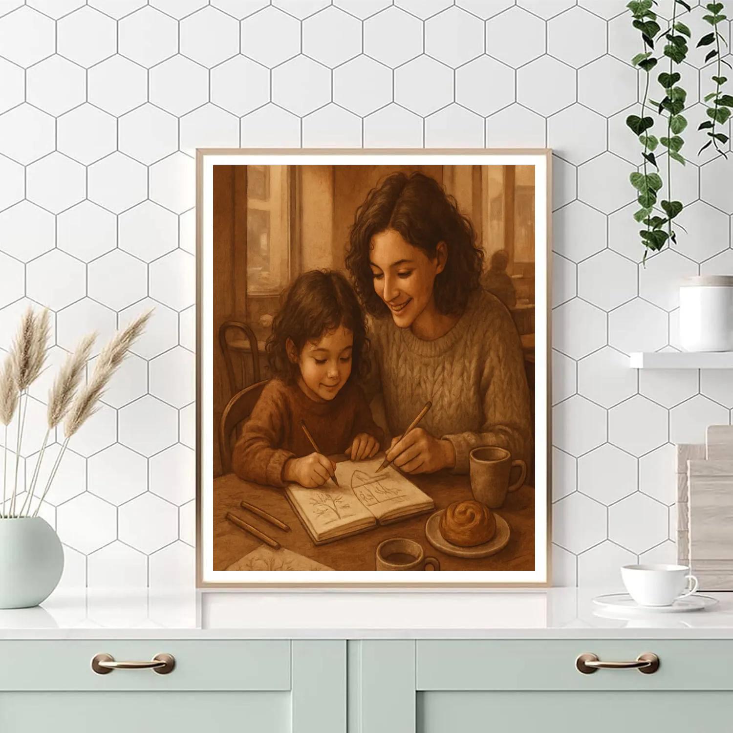 Shared Sketchbook In Coffee Shop Light paint by number