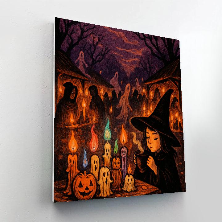 Grim Hollow Candle Market Numbered painting kits
