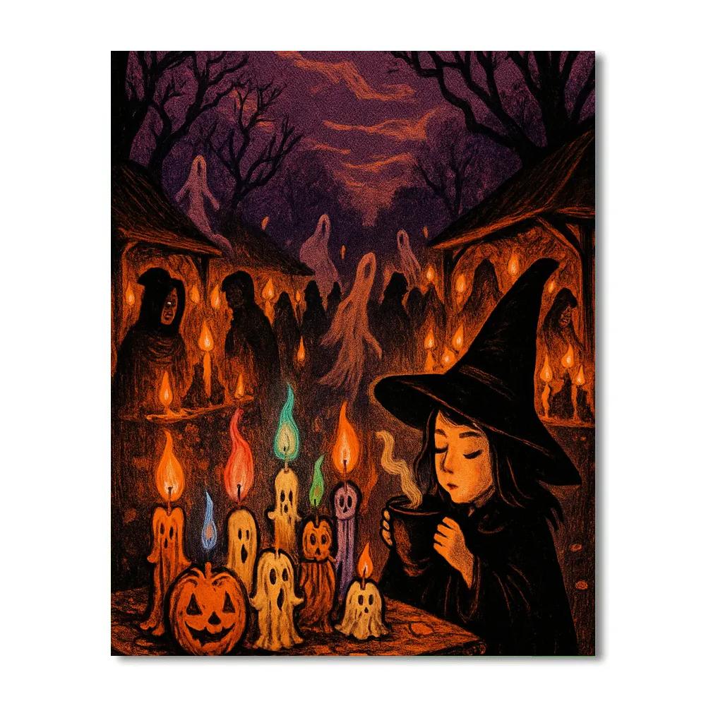Grim Hollow Candle Market Numbered painting kits