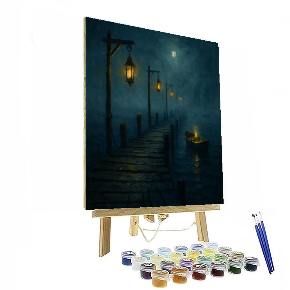 Fogbound Pier Of Echoes paint by number