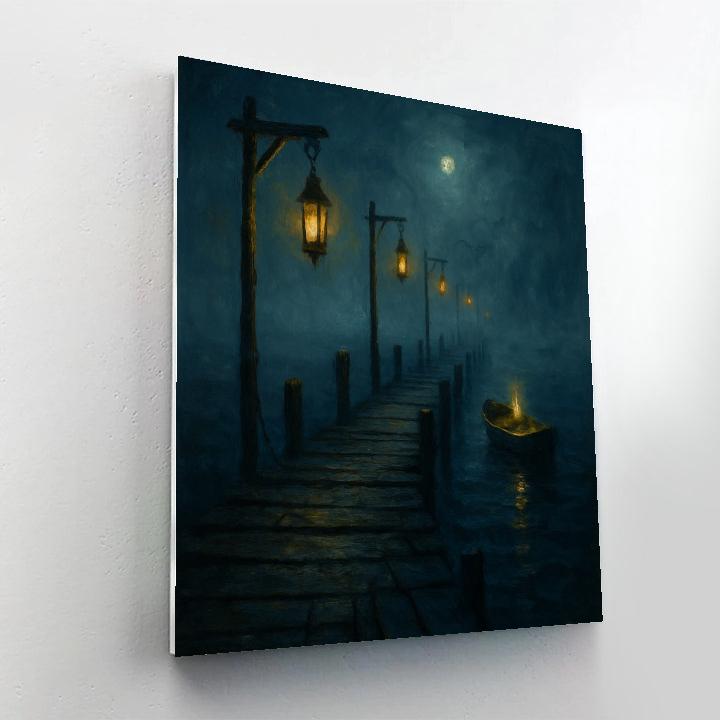 Fogbound Pier Of Echoes paint by number