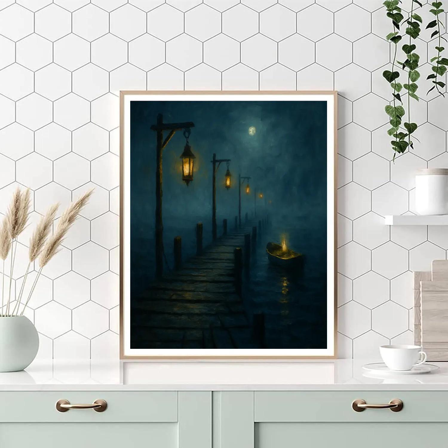 Fogbound Pier Of Echoes paint by number