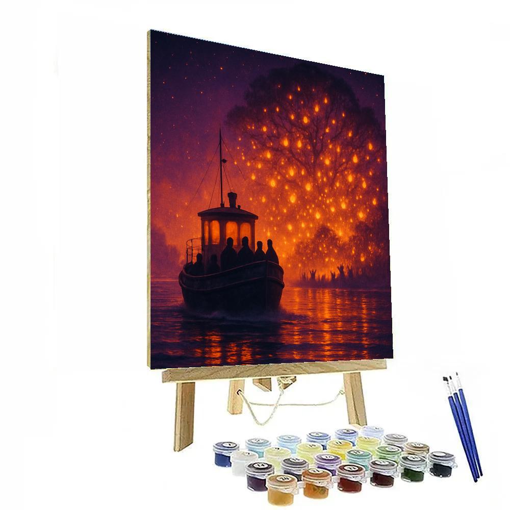 Night Ferry To The Lantern Isle painting number kit