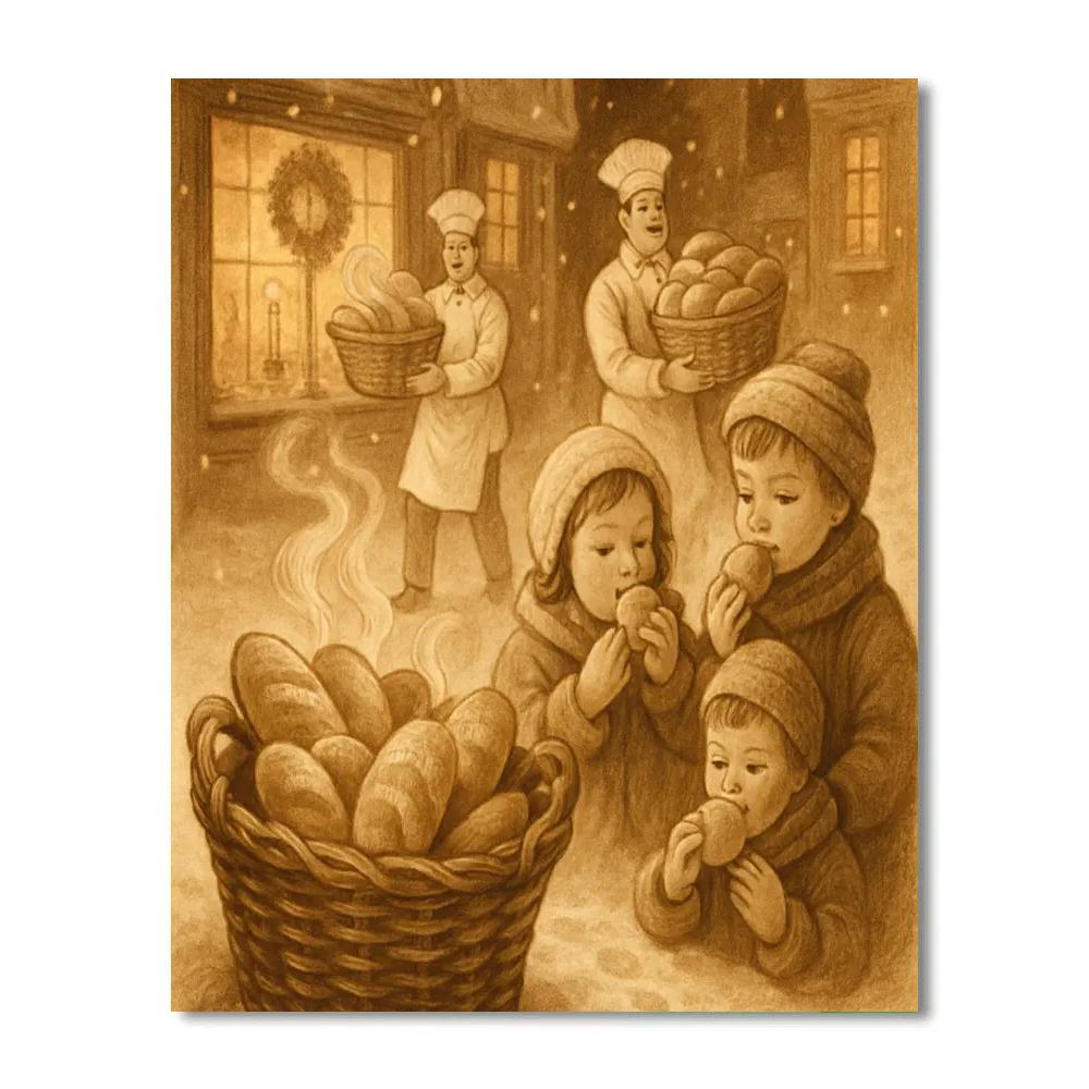 Sable Moon Bakery Run paint by numbers