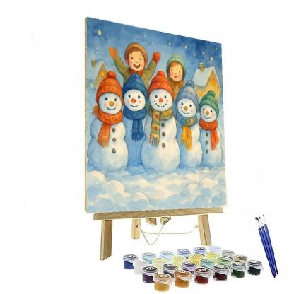 Hearthside Snowman Council Paint by numbers kits