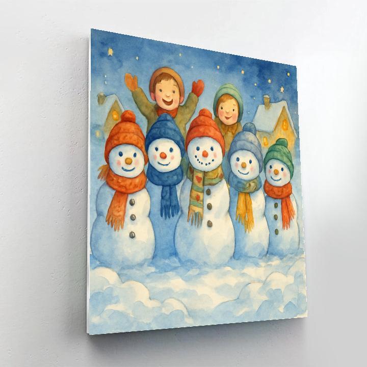 Hearthside Snowman Council Paint by numbers kits