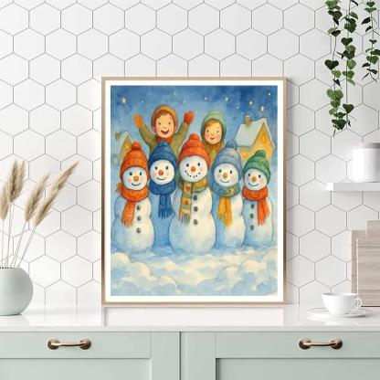 Hearthside Snowman Council Paint by numbers kits