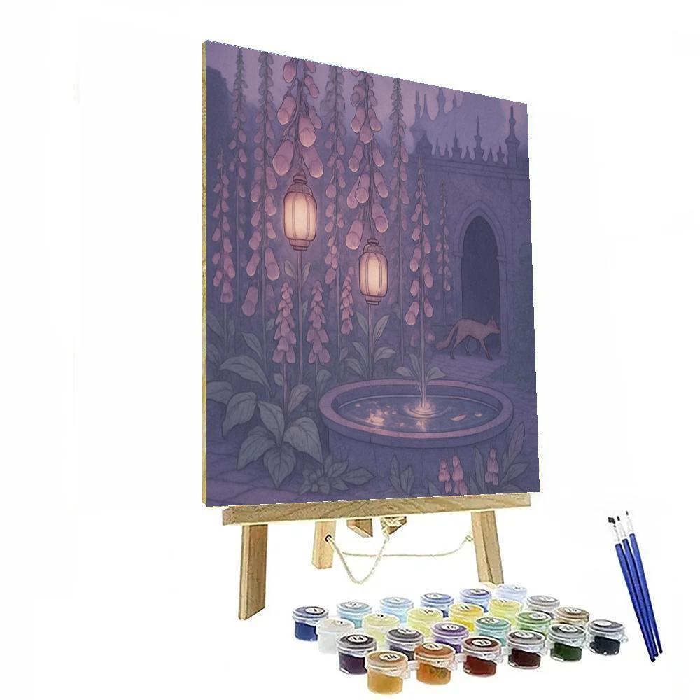 Lantern Court Of The Foxglove Painting by numbers kit