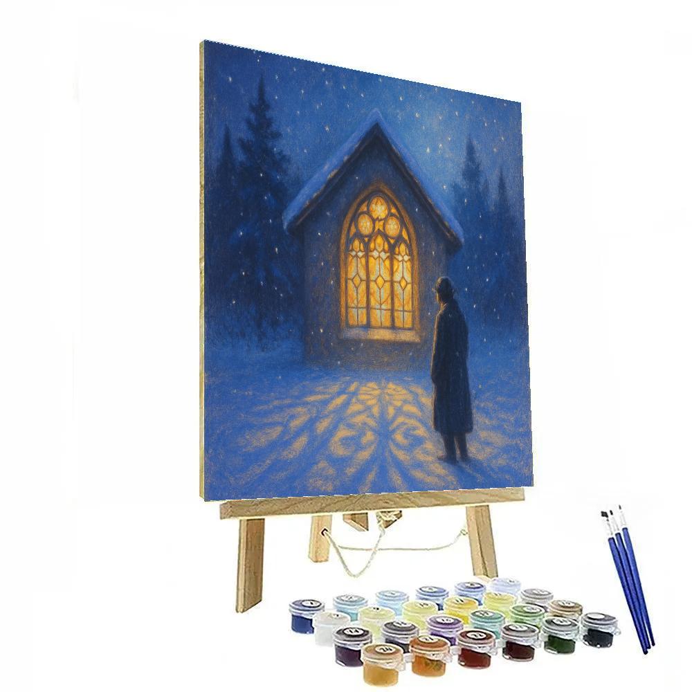 Quiet Chapel Window Glow painting number kit