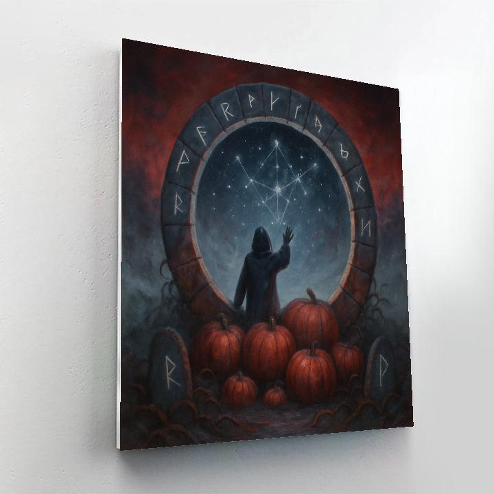 Moon Gate Of The Pumpkin Grove Numbered painting kits