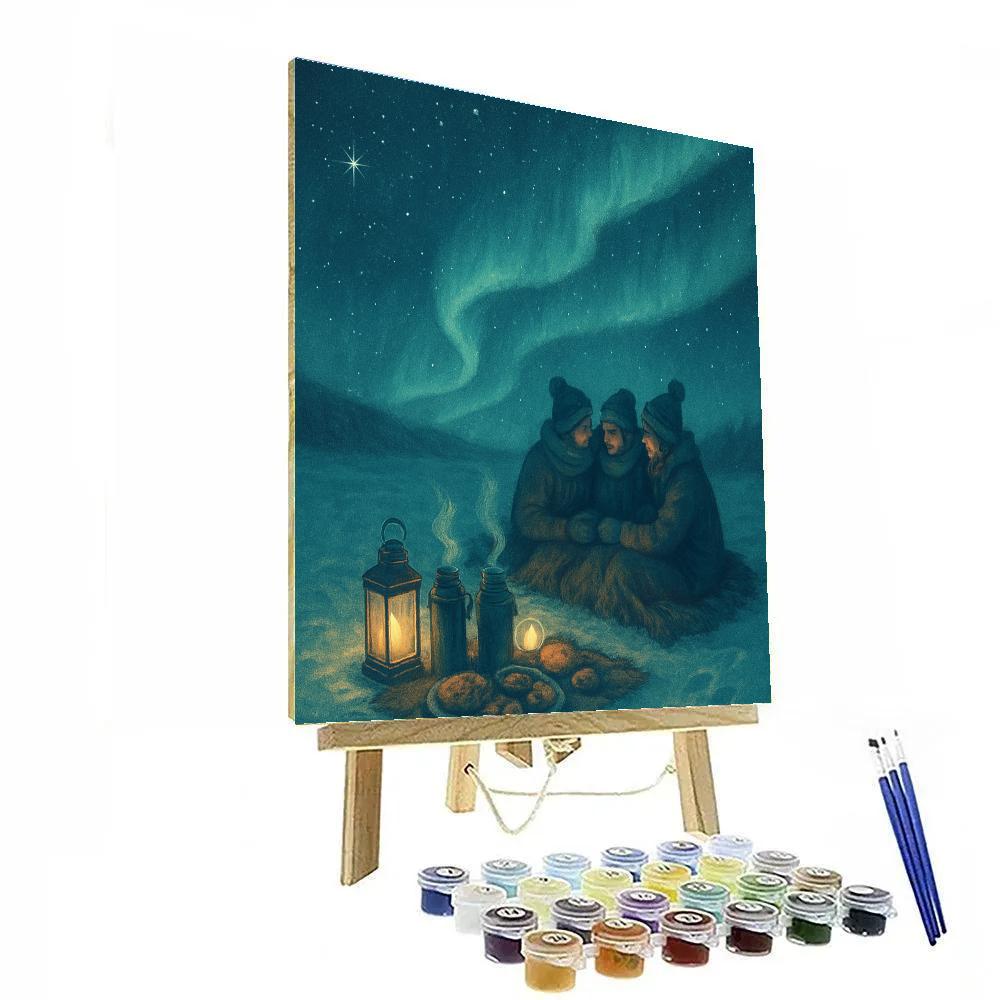 Polar Night Picnic Paint by numbers kits