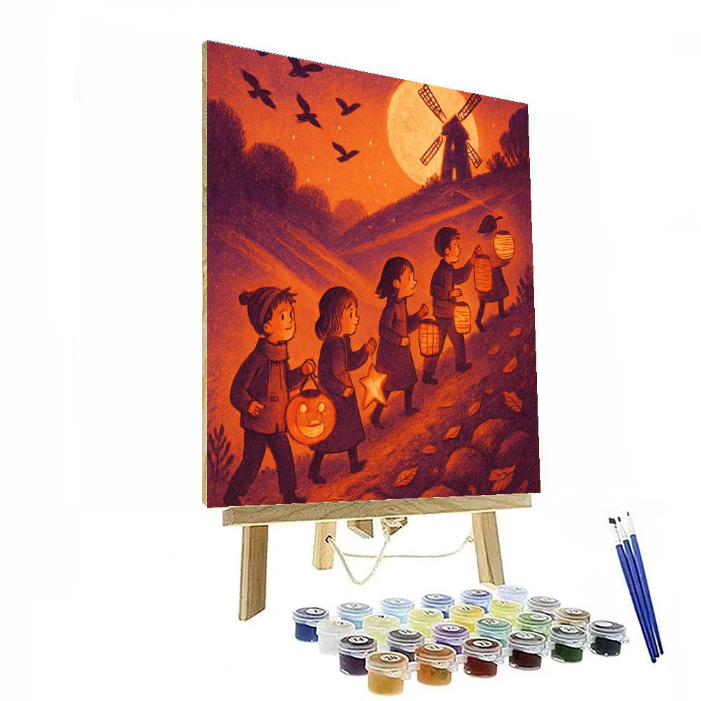Hallow Hill Lantern Parade painting number kit