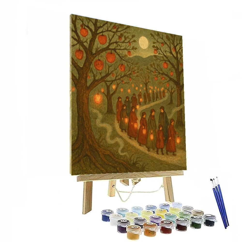 Orchard Lantern Procession Paint by numbers kits
