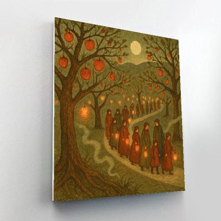 Orchard Lantern Procession Paint by numbers kits