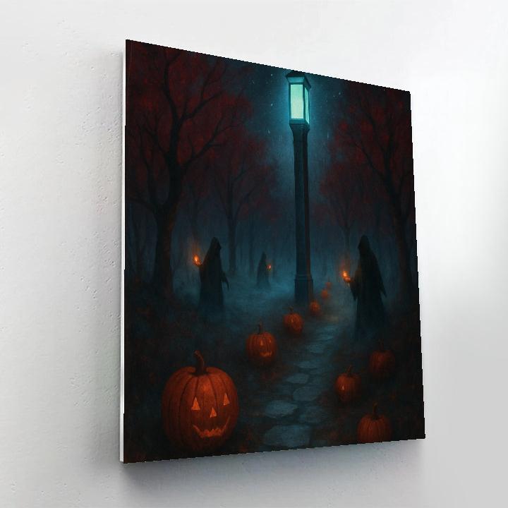 Moonlit Beacon Of The Hollow Road Paint by numbers kits