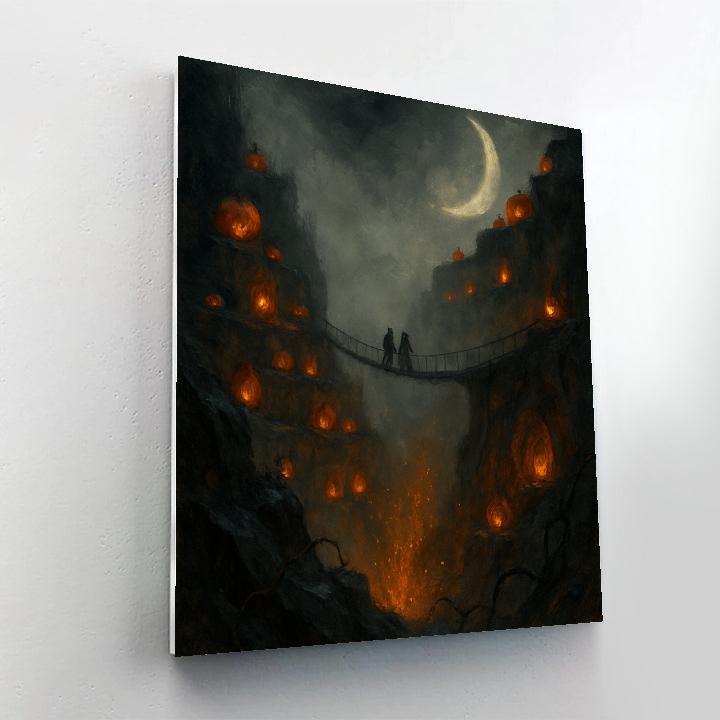 Pumpkin Quarry Crescent Number painting