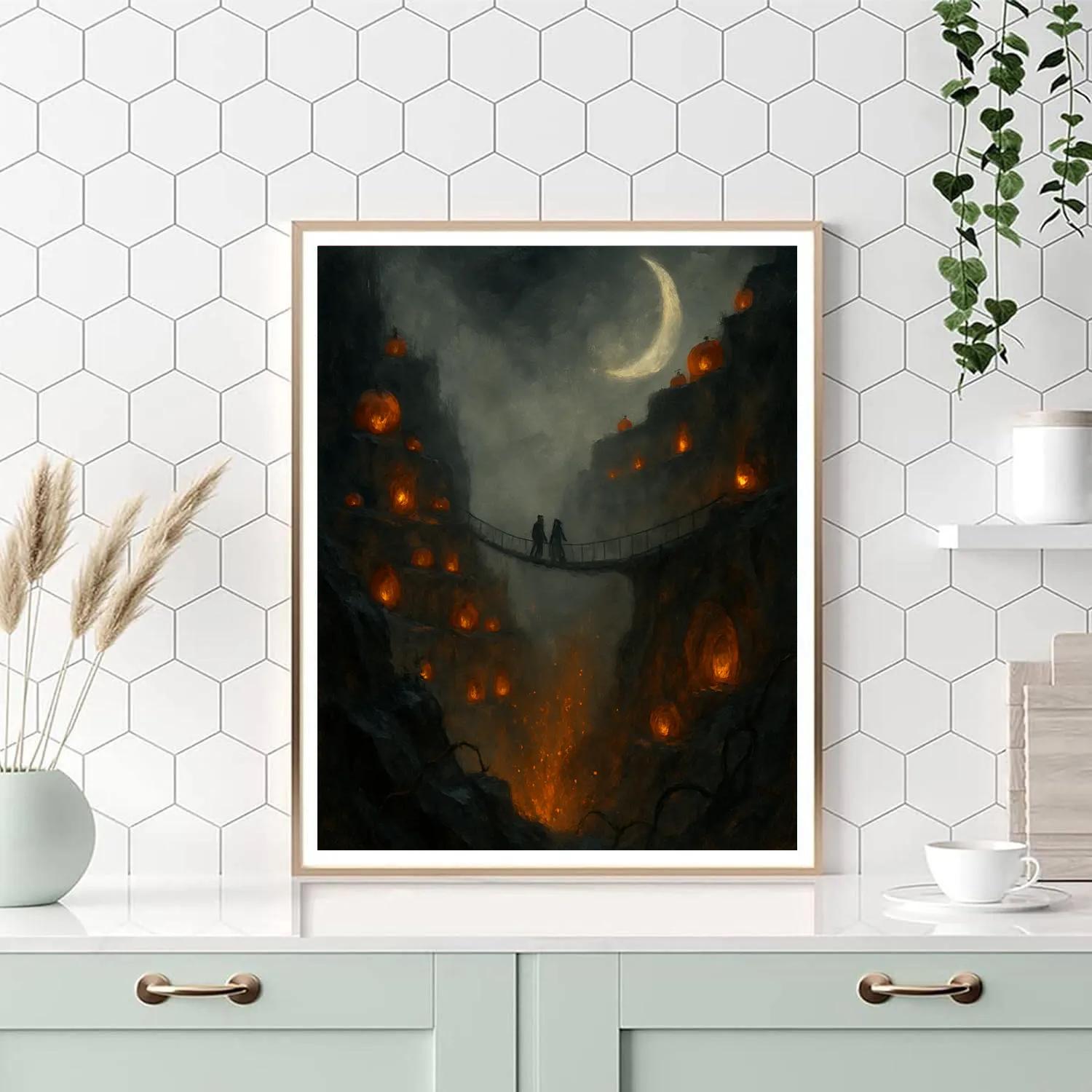 Pumpkin Quarry Crescent Number painting