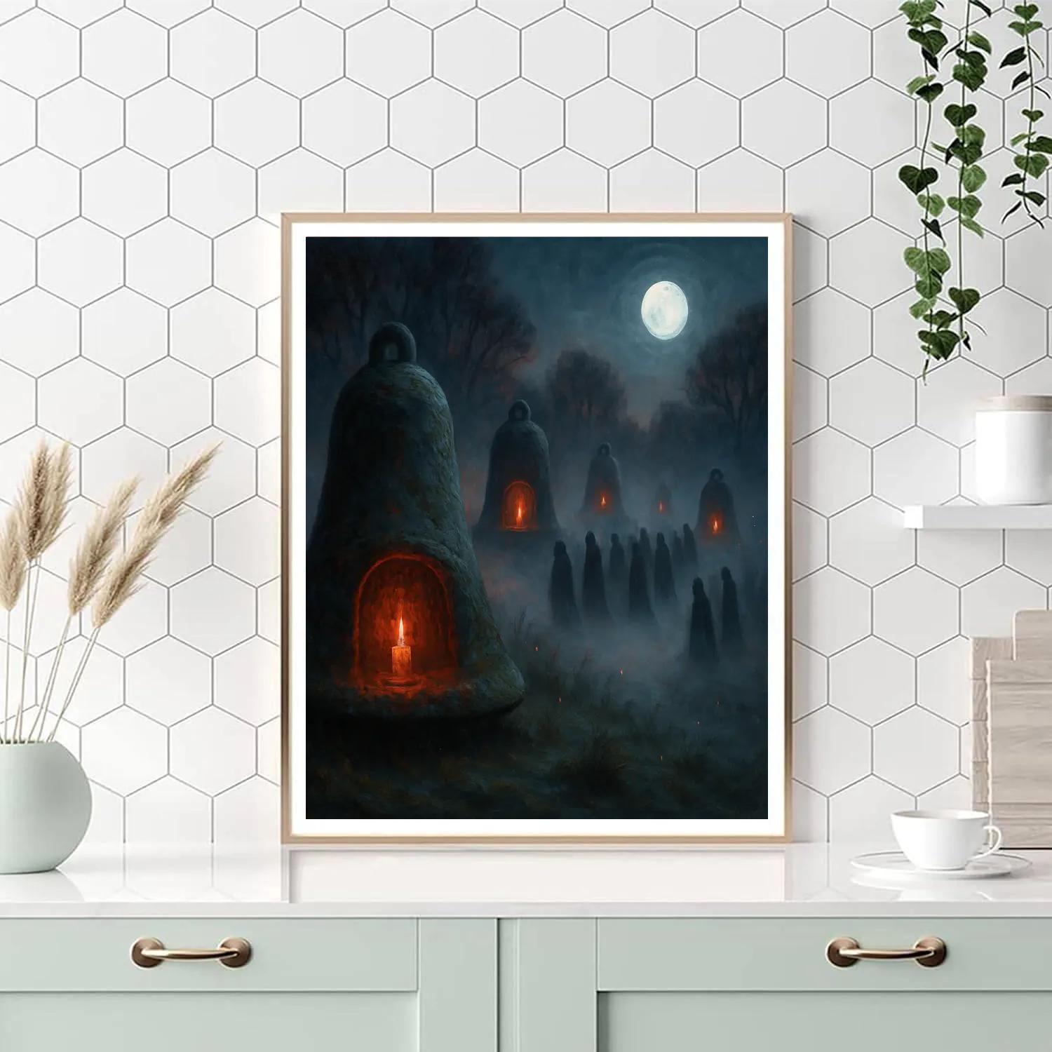 Moonlit Hollow Of The Stone Bells paint by number