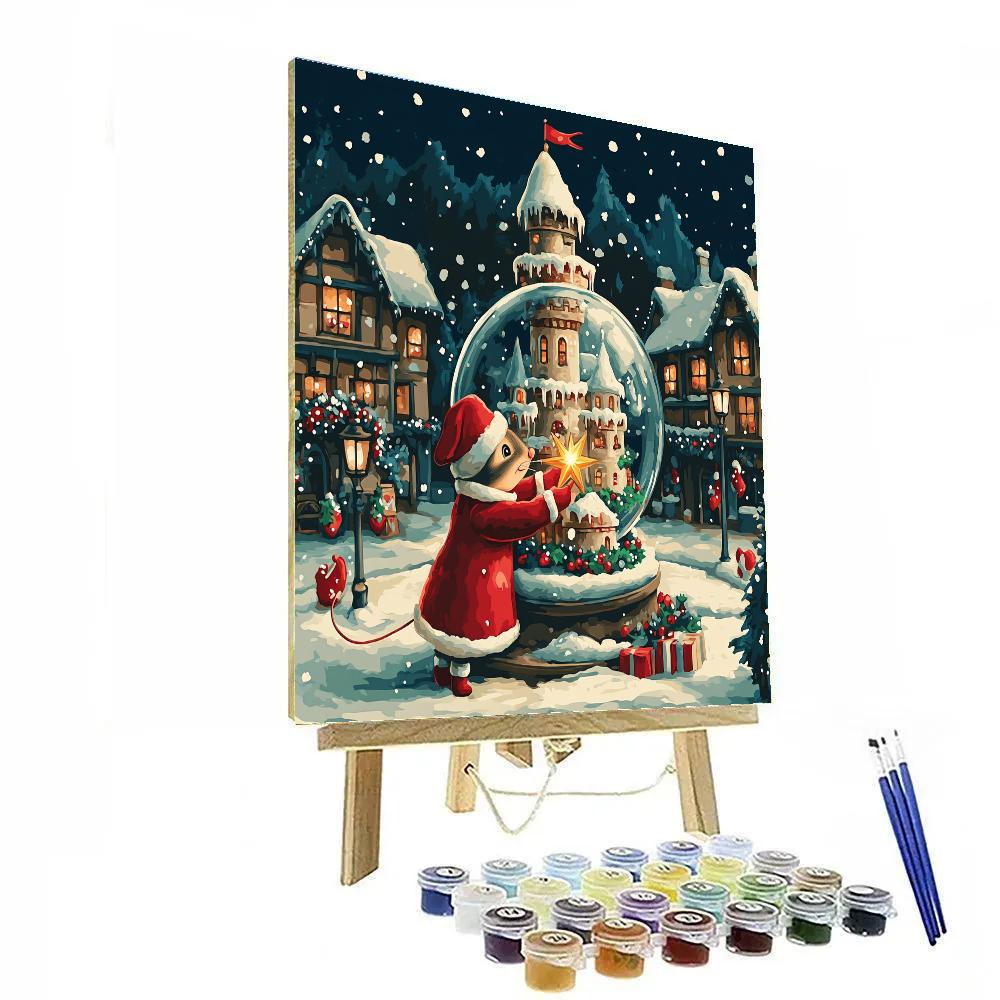 Castle Snowglobe Magic paint by number
