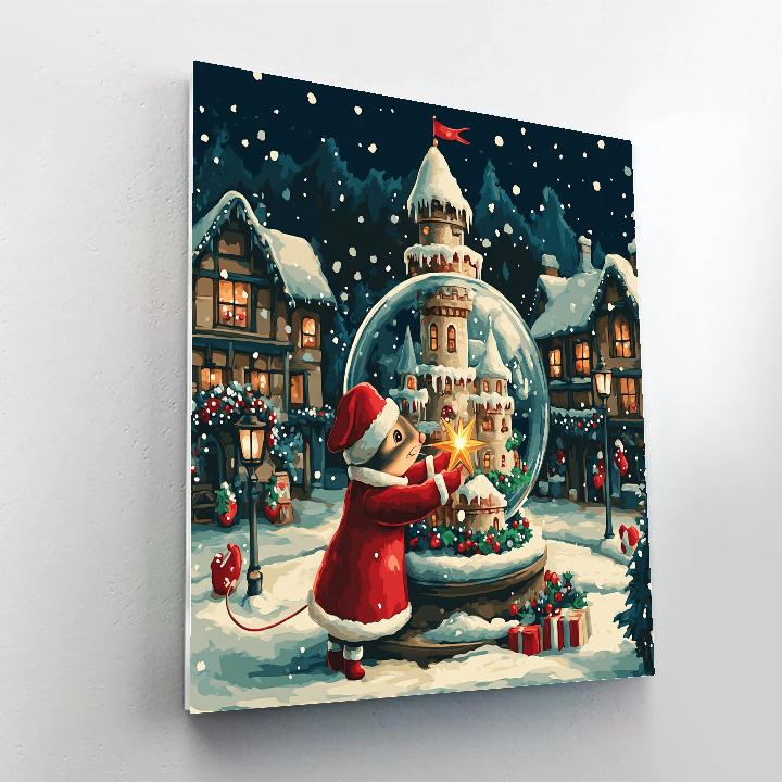 Castle Snowglobe Magic paint by number